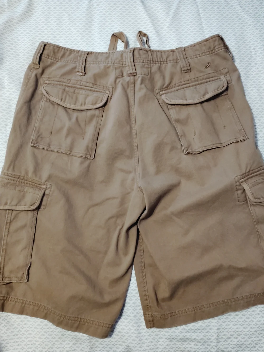 urban pipeline Brown Men's Cargo Shorts with Flap Pockets
